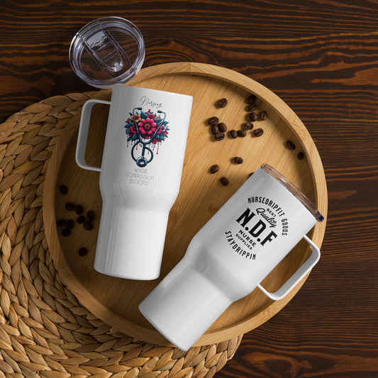 Nurse Compassion Travel mug with a handle
