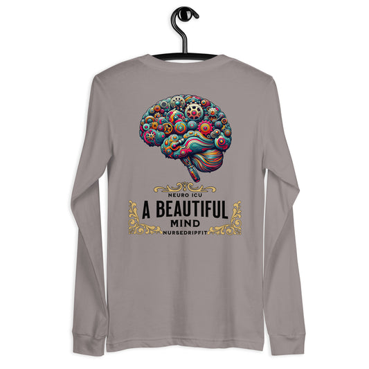 A Beautiful Mind" Colorful Steampunk Brain Nurse T-Shirt – Creative Medical Apparel