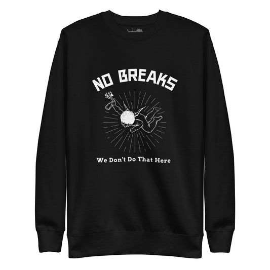 No Breaks Here" Fire Design Nurse Sweater - Comfortable Unisex Pullover for Healthcare Professionals